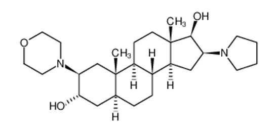 Picture of (2b,3a,5a,16b,17b)-2-(4-Morpholinyl)-16-(1-pyrrolidinyl)androstane-3,17-diol