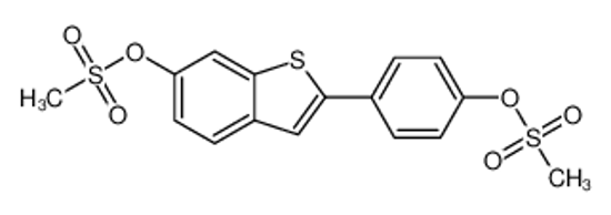 Imagem de [4-(6-methylsulfonyloxy-1-benzothiophen-2-yl)phenyl] methanesulfonate