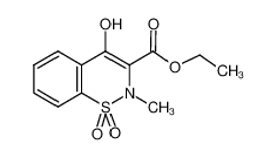 Picture of 2-Methyl-4-hydroxy-2H-1,2-benzothiazine-3-carboxylic acid ethyl ester 1,1-dioxide