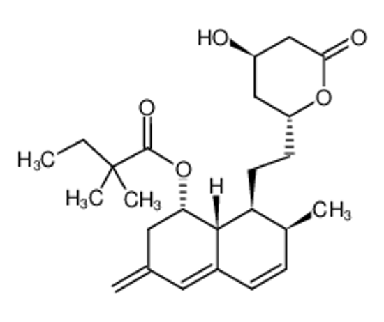 Picture of [(1S,7S,8S,8aR)-8-[2-[(2R,4R)-4-hydroxy-6-oxooxan-2-yl]ethyl]-7-methyl-3-methylidene-2,7,8,8a-tetrahydro-1H-naphthalen-1-yl] 2,2-dimethylbutanoate