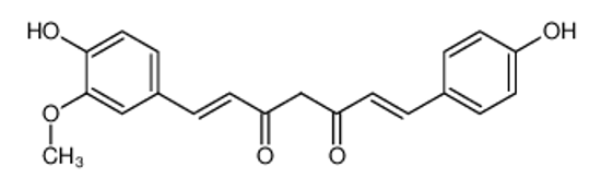 Picture of (1E,6E)-1-(4-hydroxy-3-methoxyphenyl)-7-(4-hydroxyphenyl)hepta-1,6-diene-3,5-dione