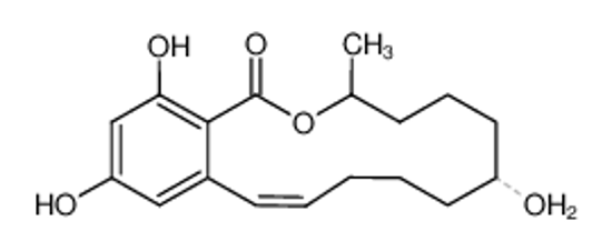 Picture of (2E,7R,11S)-7,15,17-trihydroxy-11-methyl-12-oxabicyclo[12.4.0]octadeca-1(14),2,15,17-tetraen-13-one