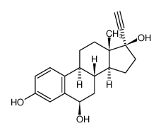 Picture of (6R,8R,9S,13S,14S,17R)-17-ethynyl-13-methyl-7,8,9,11,12,14,15,16-octahydro-6H-cyclopenta[a]phenanthrene-3,6,17-triol