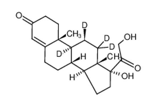 Picture of (8S,10R,11S,13S)-9,11,12,12-tetradeuterio-11,17-dihydroxy-17-(2-hydroxyacetyl)-10,13-dimethyl-1,2,6,7,8,14,15,16-octahydrocyclopenta[a]phenanthren-3-one