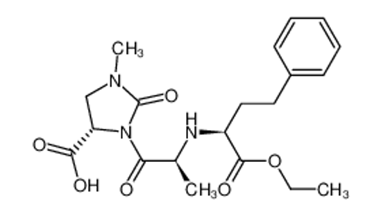 Изображение (4S)-3-[(2S)-2-[[(2S)-1-ethoxy-1-oxo-4-phenylbutan-2-yl]amino]propanoyl]-1-methyl-2-oxoimidazolidine-4-carboxylic acid,hydrochloride