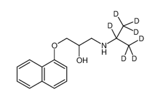 Imagem de 1-(1,1,1,2,3,3,3-heptadeuteriopropan-2-ylamino)-3-naphthalen-1-yloxypropan-2-ol