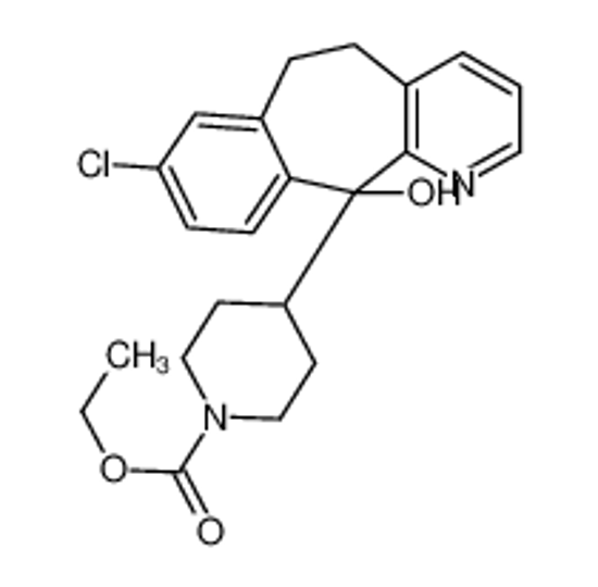Picture of ethyl 4-(8-chloro-11-hydroxy-5,6-dihydrobenzo[1,2]cyclohepta[2,4-b]pyridin-11-yl)piperidine-1-carboxylate