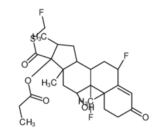 Picture of (6α,8ξ,11β,14ξ,16α,17α)-6,9-Difluoro-17-{[(fluoromethyl)sulfanyl] carbonyl}-11-hydroxy-16-methyl-3-oxoandrost-4-en-17-yl propionate<wbr