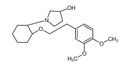 Picture of (3R)-1-[(1R,2R)-2-[2-(3,4-dimethoxyphenyl)ethoxy]cyclohexyl]pyrrolidin-3-ol