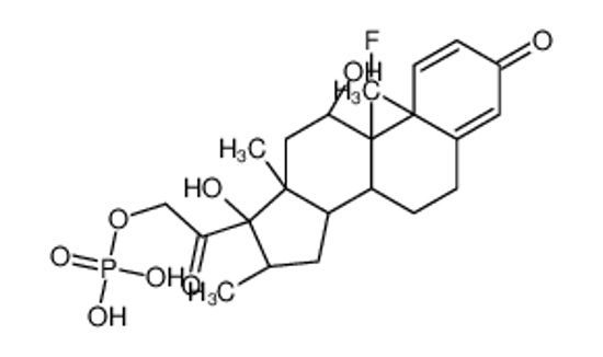 Picture of (11β,16β)-9-Fluoro-11,17-dihydroxy-16-methyl-3,20-dioxopregna-1,4 -dien-21-yl dihydrogen phosphate