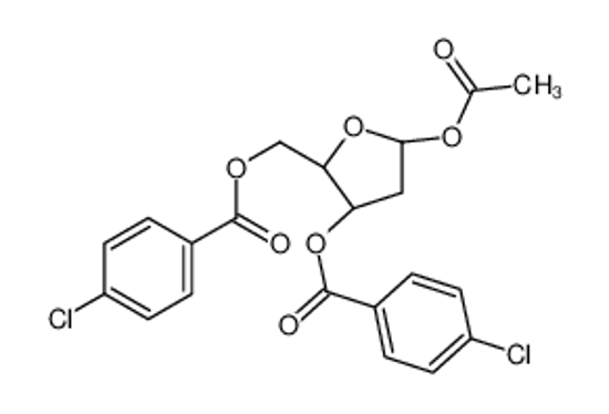 Picture of [(2R,3S)-5-acetyloxy-3-(4-chlorobenzoyl)oxyoxolan-2-yl]methyl 4-chlorobenzoate