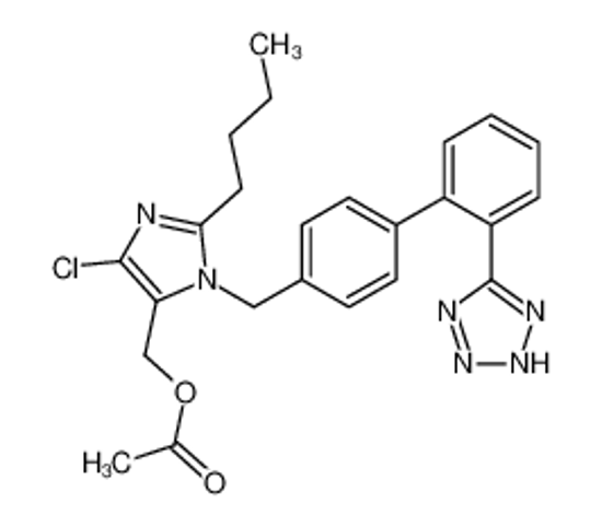 Imagem de [2-butyl-5-chloro-3-[[4-[2-(2H-tetrazol-5-yl)phenyl]phenyl]methyl]imidazol-4-yl]methyl acetate