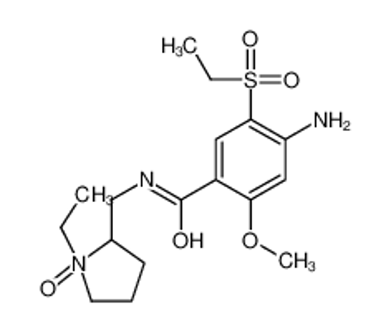 Изображение 4-amino-N-[(1-ethyl-1-oxidopyrrolidin-1-ium-2-yl)methyl]-5-ethylsulfonyl-2-methoxybenzamide