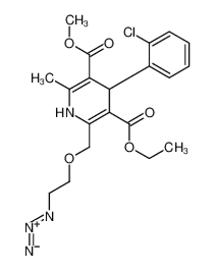 Picture of 3-O-ethyl 5-O-methyl 2-(2-azidoethoxymethyl)-4-(2-chlorophenyl)-6-methyl-1,4-dihydropyridine-3,5-dicarboxylate