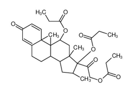 Picture of [2-[(8S,9R,10S,11S,13S,14S,16S,17R)-9-fluoro-10,13,16-trimethyl-3-oxo-11,17-di(propanoyloxy)-6,7,8,11,12,14,15,16-octahydrocyclopenta[a]phenanthren-17-yl]-2-oxoethyl] propanoate