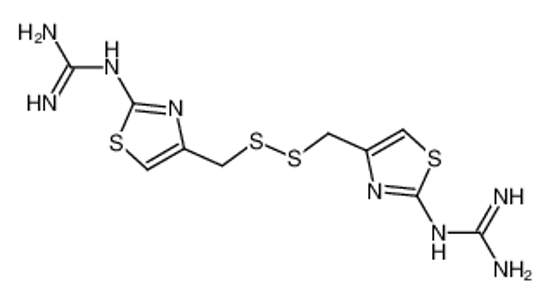 Picture of 2-[4-[[[2-(diaminomethylideneamino)-1,3-thiazol-4-yl]methyldisulfanyl]methyl]-1,3-thiazol-2-yl]guanidine