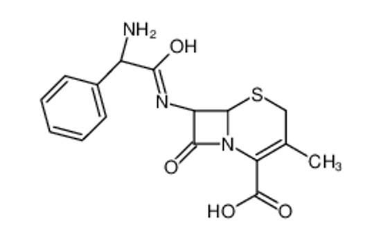 Picture of (7S)-7-{[(2S)-2-Amino-2-phenylacetyl]amino}-3-methyl-8-oxo-5-thia -1-azabicyclo[4.2.0]oct-2-ene-2-carboxylic acid