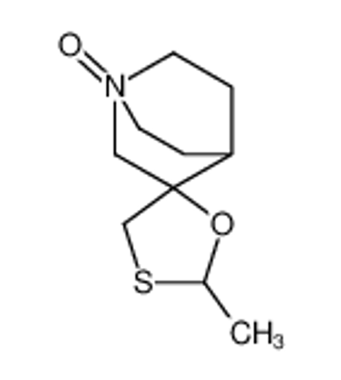 Picture of 2-methyl-1'-oxidospiro[1,3-oxathiolane-5,3'-1-azoniabicyclo[2.2.2]octane]