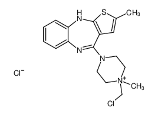 Imagem de 4-[4-(chloromethyl)-4-methylpiperazin-4-ium-1-yl]-2-methyl-5H-thieno[3,2-c][1,5]benzodiazepine,chloride