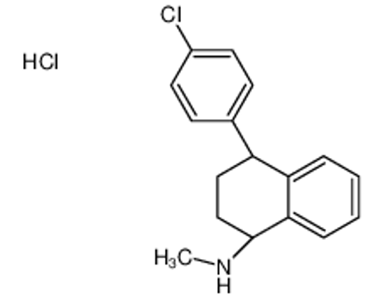 Picture of (1S,4S)-4-(4-Chlorophenyl)-N-methyl-1,2,3,4-tetrahydro-1-naphthal enamine hydrochloride (1:1)