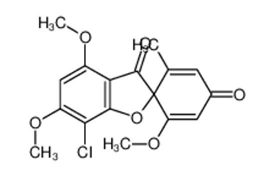 Picture of (2S)-7-chloro-3',4,6-trimethoxy-5'-methylspiro[1-benzofuran-2,4'-cyclohexa-2,5-diene]-1',3-dione