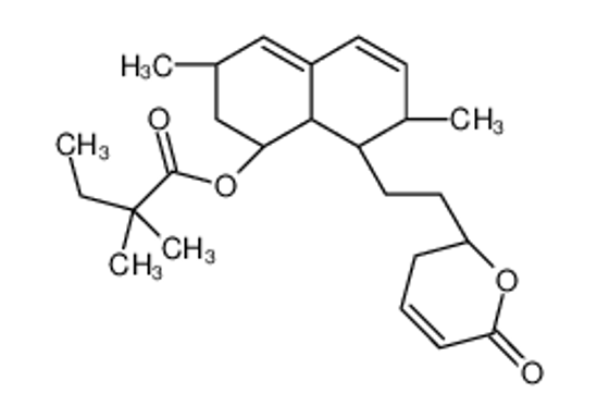 Picture of [(1S,3R,7S,8S,8aR)-3,7-dimethyl-8-[2-[(2R)-6-oxo-2,3-dihydropyran-2-yl]ethyl]-1,2,3,7,8,8a-hexahydronaphthalen-1-yl] 2,2-dimethylbutanoate