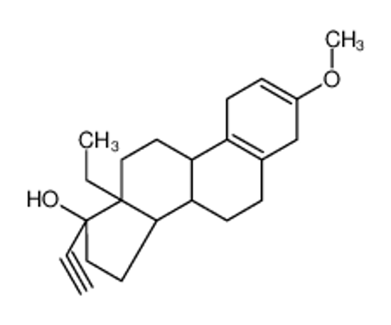 Picture of 13-Ethyl-17-ethynyl-3-methoxy-4,6,7,8,9,11,12,13,14,15,16,17-dode cahydro-1H-cyclopenta[a]phenanthren-17-ol (non-preferred name)