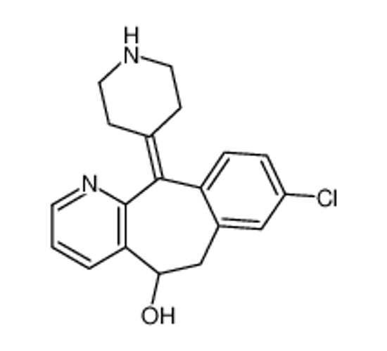 Imagem de 8-chloro-11-piperidin-4-ylidene-5,6-dihydrobenzo[1,2]cyclohepta[2,4-b]pyridin-5-ol