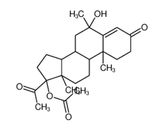 Picture of [(6R,8R,9S,10R,13S,14S,17R)-17-acetyl-6-hydroxy-6,10,13-trimethyl-3-oxo-1,2,7,8,9,11,12,14,15,16-decahydrocyclopenta[a]phenanthren-17-yl] acetate