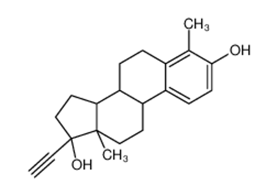 Picture of (8R,9S,13S,14S,17R)-17-ethynyl-4,13-dimethyl-7,8,9,11,12,14,15,16-octahydro-6H-cyclopenta[a]phenanthrene-3,17-diol