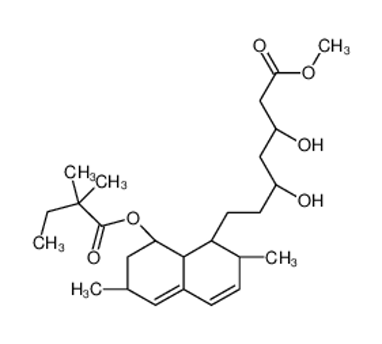 Picture of methyl (3R,5R)-7-[(1S,2S,6R,8S,8aR)-8-(2,2-dimethylbutanoyloxy)-2,6-dimethyl-1,2,6,7,8,8a-hexahydronaphthalen-1-yl]-3,5-dihydroxyheptanoate