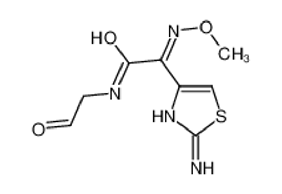 Picture of (2Z)-2-(2-amino-1,3-thiazol-4-yl)-2-methoxyimino-N-(2-oxoethyl)acetamide