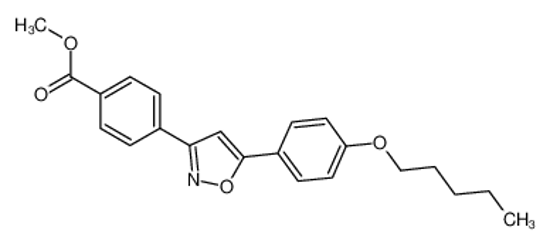 Picture of methyl 4-[5-(4-pentoxyphenyl)-1,2-oxazol-3-yl]benzoate