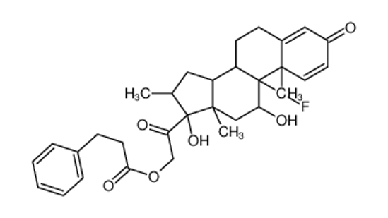 Picture of [2-[(8S,9R,10S,11S,13S,14S,16R,17R)-9-fluoro-11,17-dihydroxy-10,13,16-trimethyl-3-oxo-6,7,8,11,12,14,15,16-octahydrocyclopenta[a]phenanthren-17-yl]-2-oxoethyl] 3-phenylpropanoate