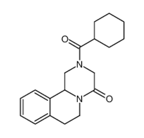 Picture of (11bR)-2-(cyclohexanecarbonyl)-3,6,7,11b-tetrahydro-1H-pyrazino[2,1-a]isoquinolin-4-one