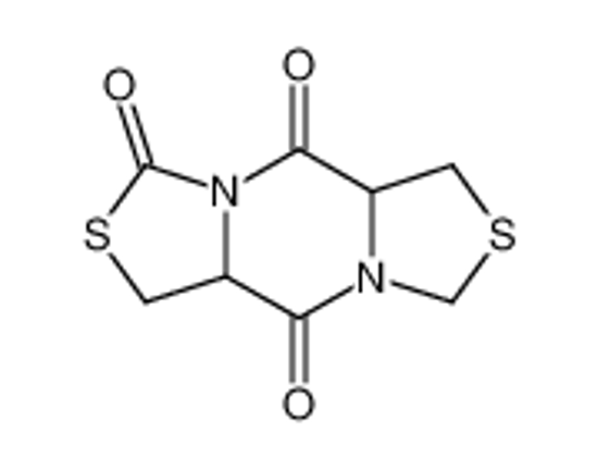 Picture of (5aR,10aR)-5a,6,8,10a-tetrahydro-1H-dithiazolo[3,2-b:4',2'-e]pyra zine-3,5,10-trione