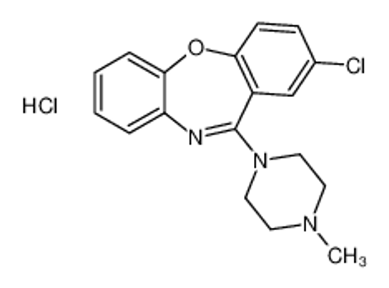 Picture of 8-chloro-6-(4-methylpiperazin-1-yl)benzo[b][1,4]benzoxazepine,hydrochloride