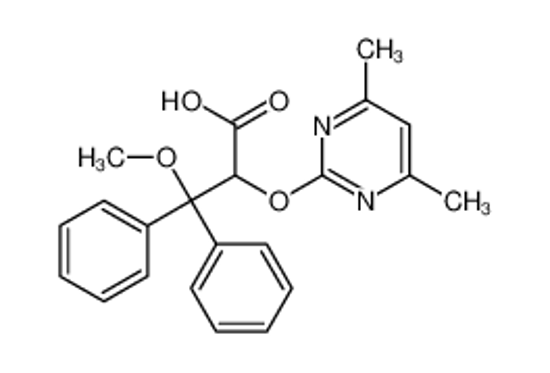Picture of (2R)-2-(4,6-dimethylpyrimidin-2-yl)oxy-3-methoxy-3,3-diphenylpropanoic acid