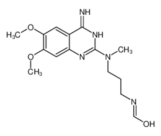 Picture of N-[3-[(4-amino-6,7-dimethoxyquinazolin-2-yl)-methylamino]propyl]formamide