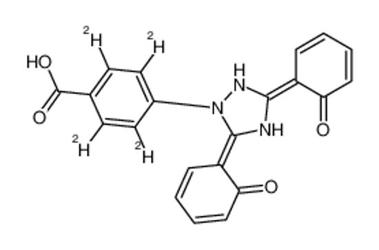 Picture of 4-[(3E,5E)-3,5-bis(6-oxocyclohexa-2,4-dien-1-ylidene)-1,2,4-triazolidin-1-yl]-2,3,5,6-tetradeuteriobenzoic acid