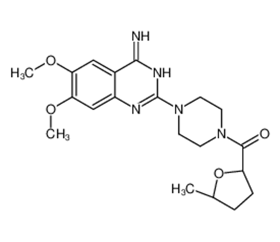 Picture of [4-(4-amino-6,7-dimethoxyquinazolin-2-yl)piperazin-1-yl]-[(5S)-5-methyloxolan-2-yl]methanone