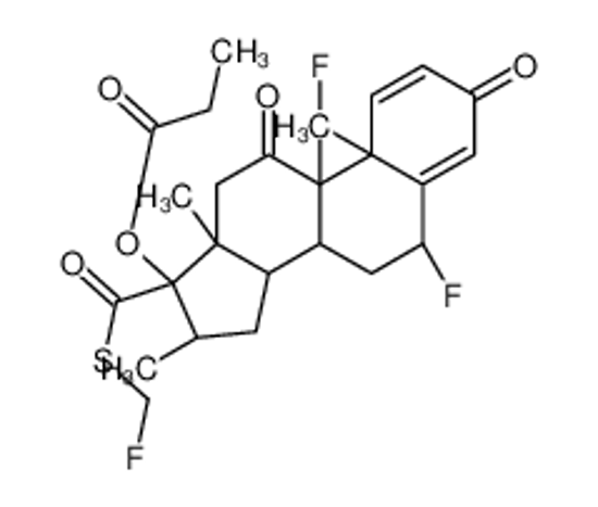 Picture of [(6S,8S,9R,10S,13S,14S,16R,17R)-6,9-difluoro-17-(fluoromethylsulfanylcarbonyl)-10,13,16-trimethyl-3,11-dioxo-7,8,12,14,15,16-hexahydro-6H-cyclopenta[a]phenanthren-17-yl] propanoate