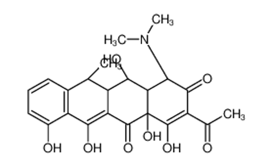 Imagem de (1S,4aR,11R,11aR,12S,12aR)-3-acetyl-1-(dimethylamino)-4,4a,6,7,12-pentahydroxy-11-methyl-11,11a,12,12a-tetrahydro-1H-tetracene-2,5-dione