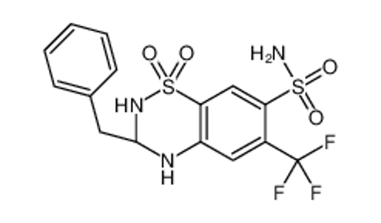 Picture of (3S)-3-benzyl-1,1-dioxo-6-(trifluoromethyl)-3,4-dihydro-2H-1λ<sup>6</sup>,2,4-benzothiadiazine-7-sulfonamide