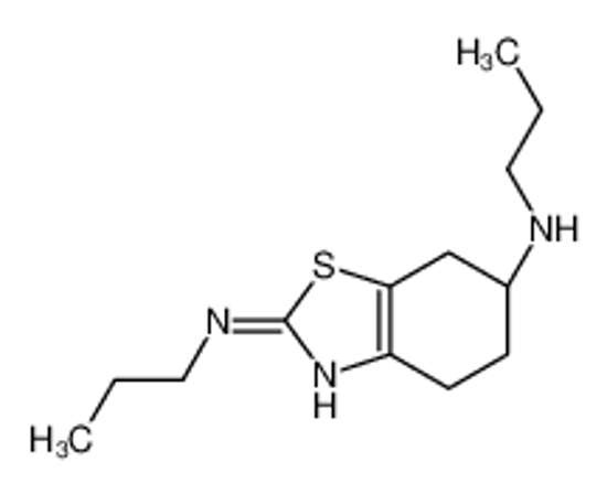 Picture of (6S)-2-N,6-N-dipropyl-4,5,6,7-tetrahydro-1,3-benzothiazole-2,6-diamine