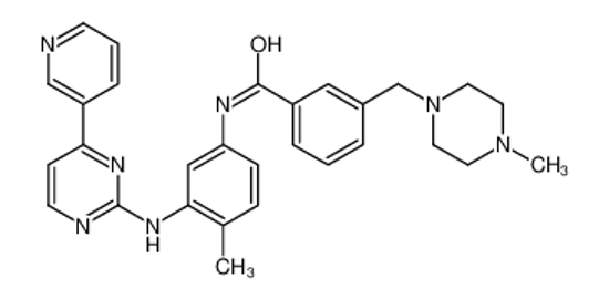 Picture of 3-[(4-methylpiperazin-1-yl)methyl]-N-[4-methyl-3-[(4-pyridin-3-ylpyrimidin-2-yl)amino]phenyl]benzamide