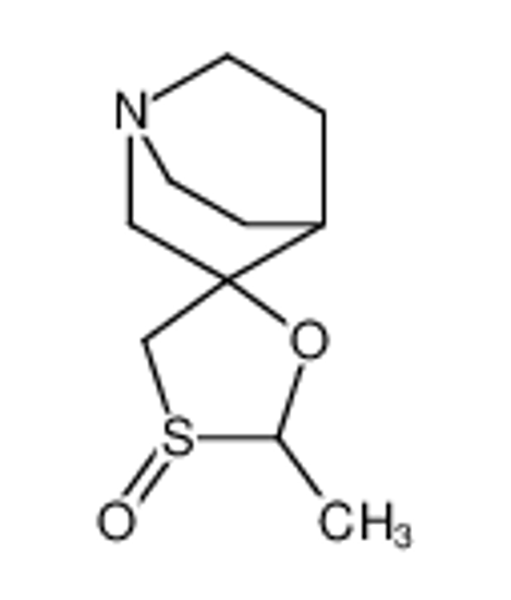 Picture of 2-methylspiro[1,3-oxathiolane-5,3'-1-azabicyclo[2.2.2]octane] 3-oxide