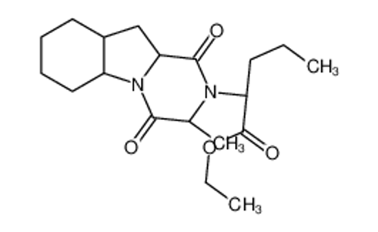 Picture of ethyl (2S)-2-[(3S,5aS,9aS,10aS)-3-methyl-1,4-dioxo-5a,6,7,8,9,9a,10,10a-octahydro-3H-pyrazino[1,2-a]indol-2-yl]pentanoate