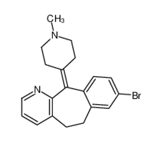 Picture of 8-bromo-11-(1-methylpiperidin-4-ylidene)-5,6-dihydrobenzo[1,2]cyclohepta[2,4-b]pyridine