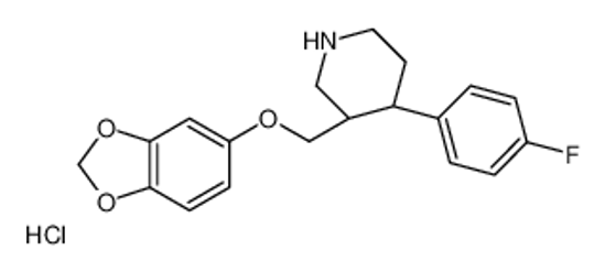 Picture of (3R,4S)-3-(1,3-benzodioxol-5-yloxymethyl)-4-(4-fluorophenyl)piperidine,hydrochloride